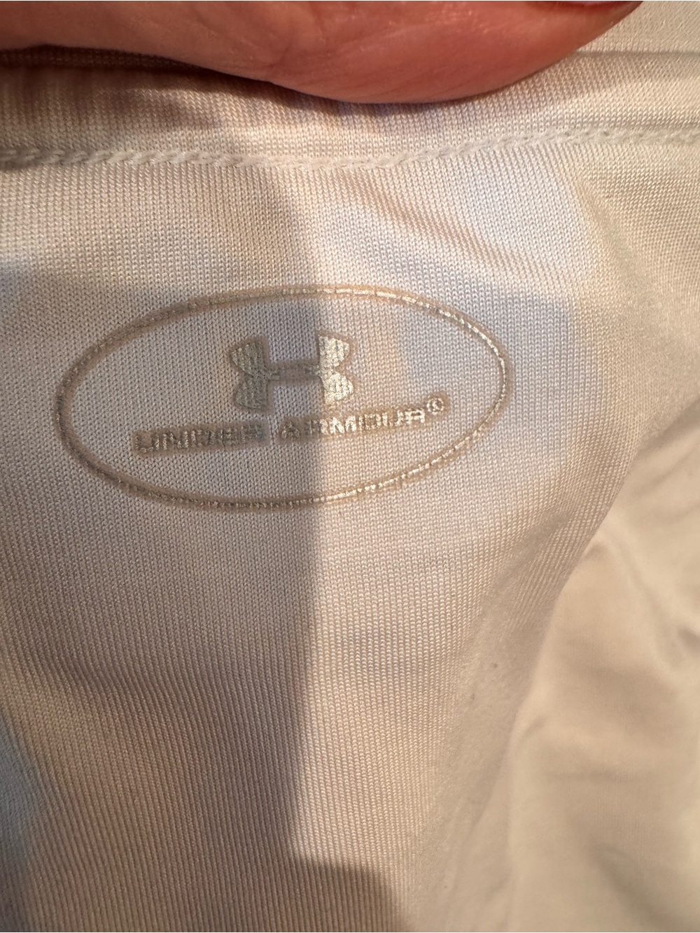 Under Armour White Mock Neck Cold Gear Shirt Base Layer Fitted S Unisex - Picture 4 of 6